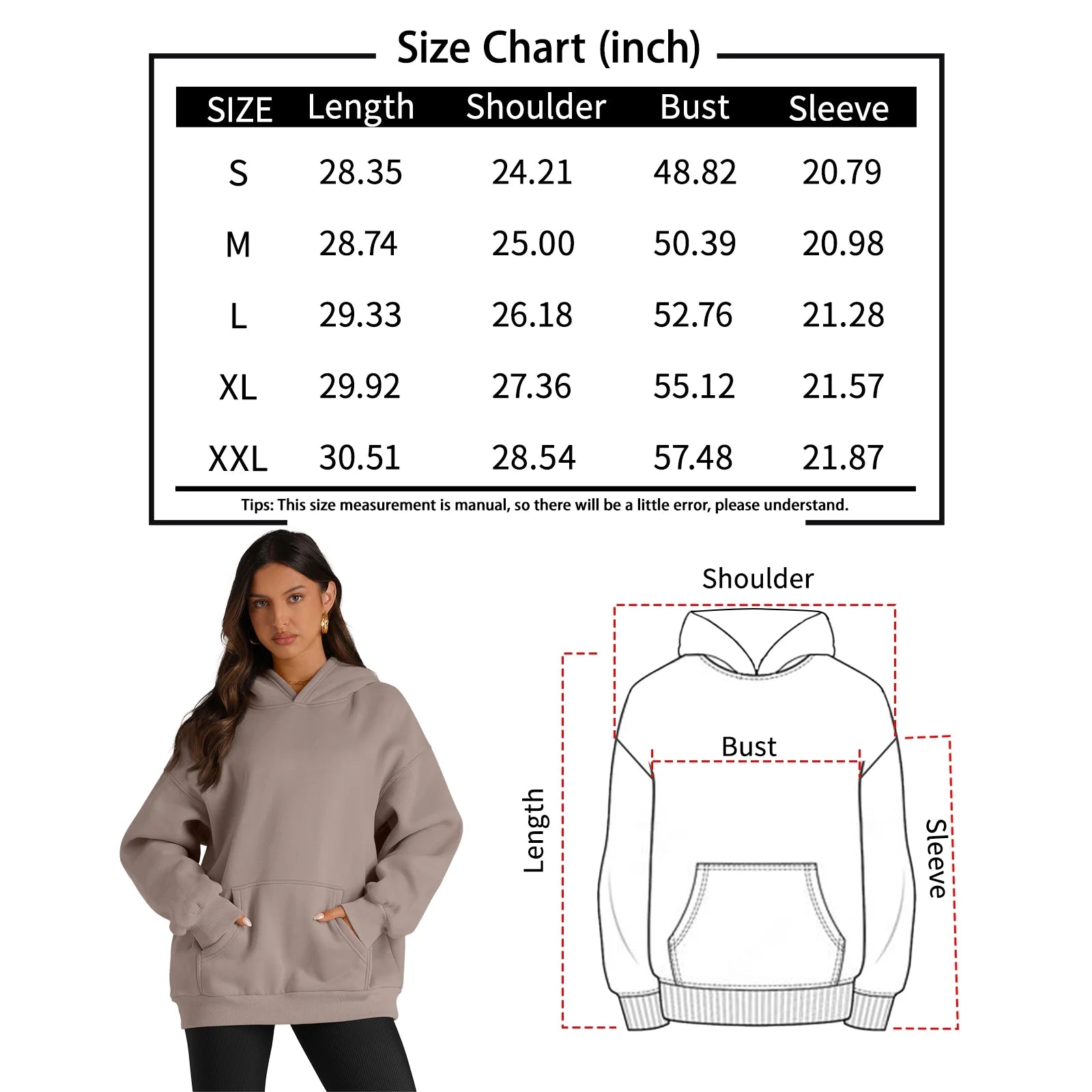 Oversized Hoodies for Women Fall Fashion Sweatshirts Pullover Womens Clothes with Pocket